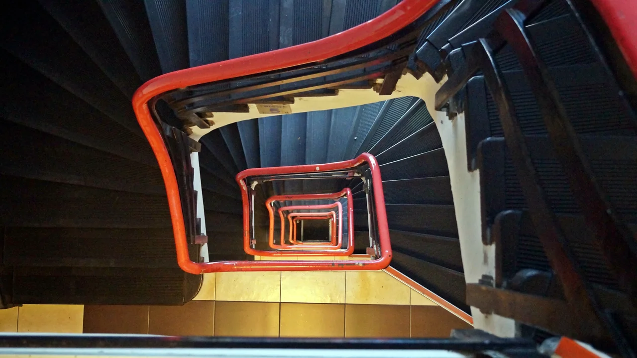 Caja de escaleras del Edificio del Seguro Obrero