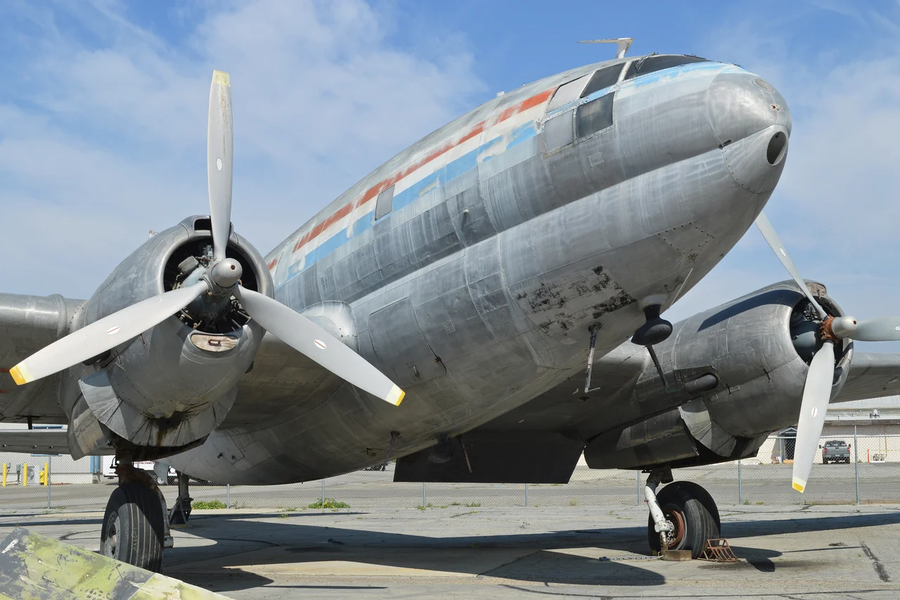 c/n 289. Built 1945. US military serial 43-47218. Stored outside at the Yanks Air Museum, Chino, California, USA. 28-2-2016