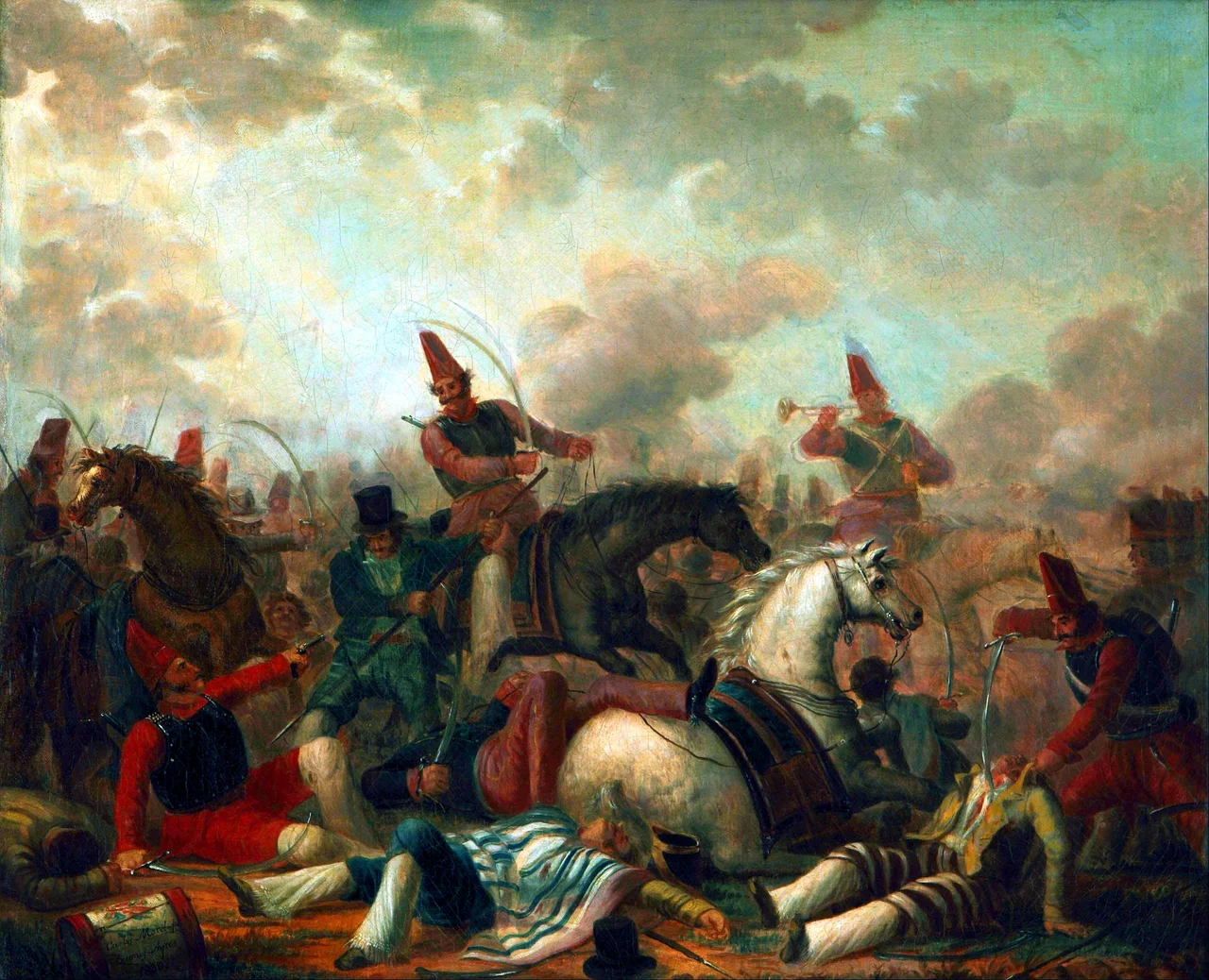 Carlos Morel - Combate de caballería en la época de Rosas - Google Art Project.jpg