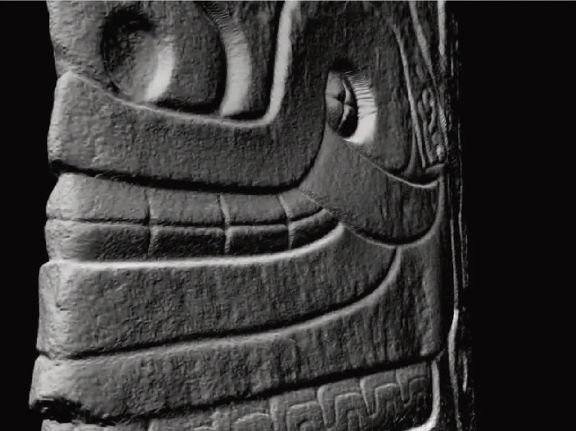 The Lanzon has been interpreted variously as a principal deity of Chavin, an oracle with the power to speak (thanks to a hole in the roof of the chamber), a symbol of trade, fertility, dualism, and humankind's interaction with nature, or any combination of these. What is evident is that the 4.5m (15 feet)-tall obelisk is a painstakingly carved piece of white granite in a roughly lance-like shape, and depicts a human-feline hybrid with claws, writhing snakes for hair and eyebrows, fangs curved sideways in a smile (thus the nickname 'Smiling God'), and one arm raised while the other is lowered. Other carvings at Chavin de Huantar depict Lanzon clutching a Strombus shell in one hand and a Spondylus shell in the other, which has been interpreted as a possible reference to fertility and the duality of the sexes.