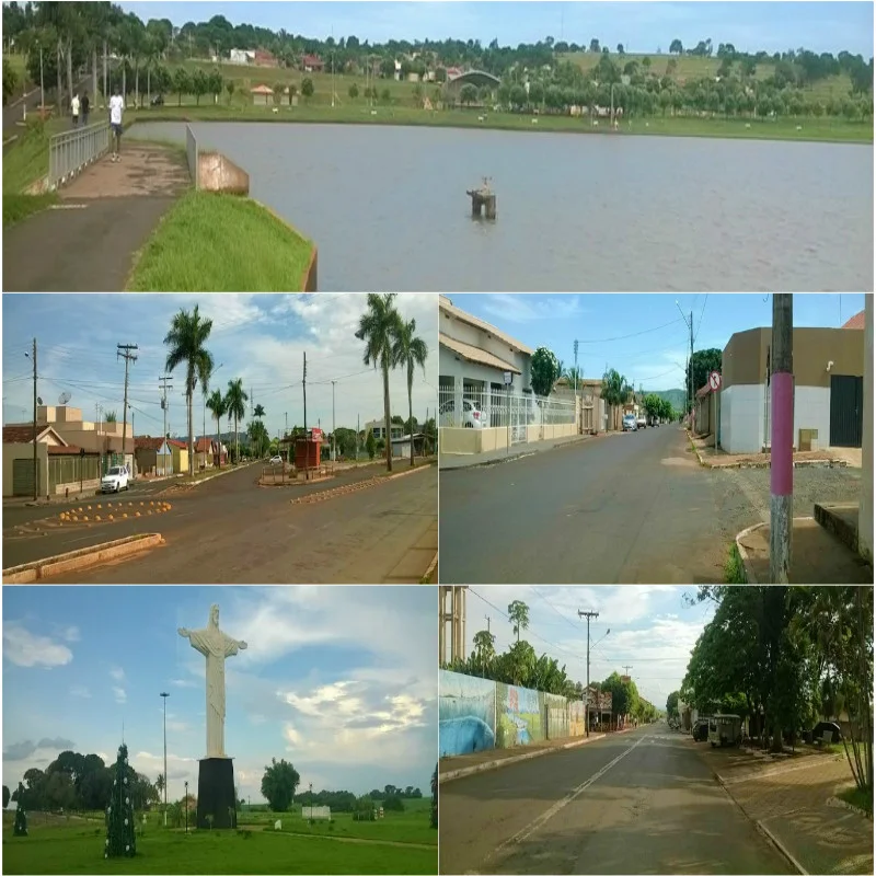 Montagem sobre Quirinópolis, Goiás, Brasil