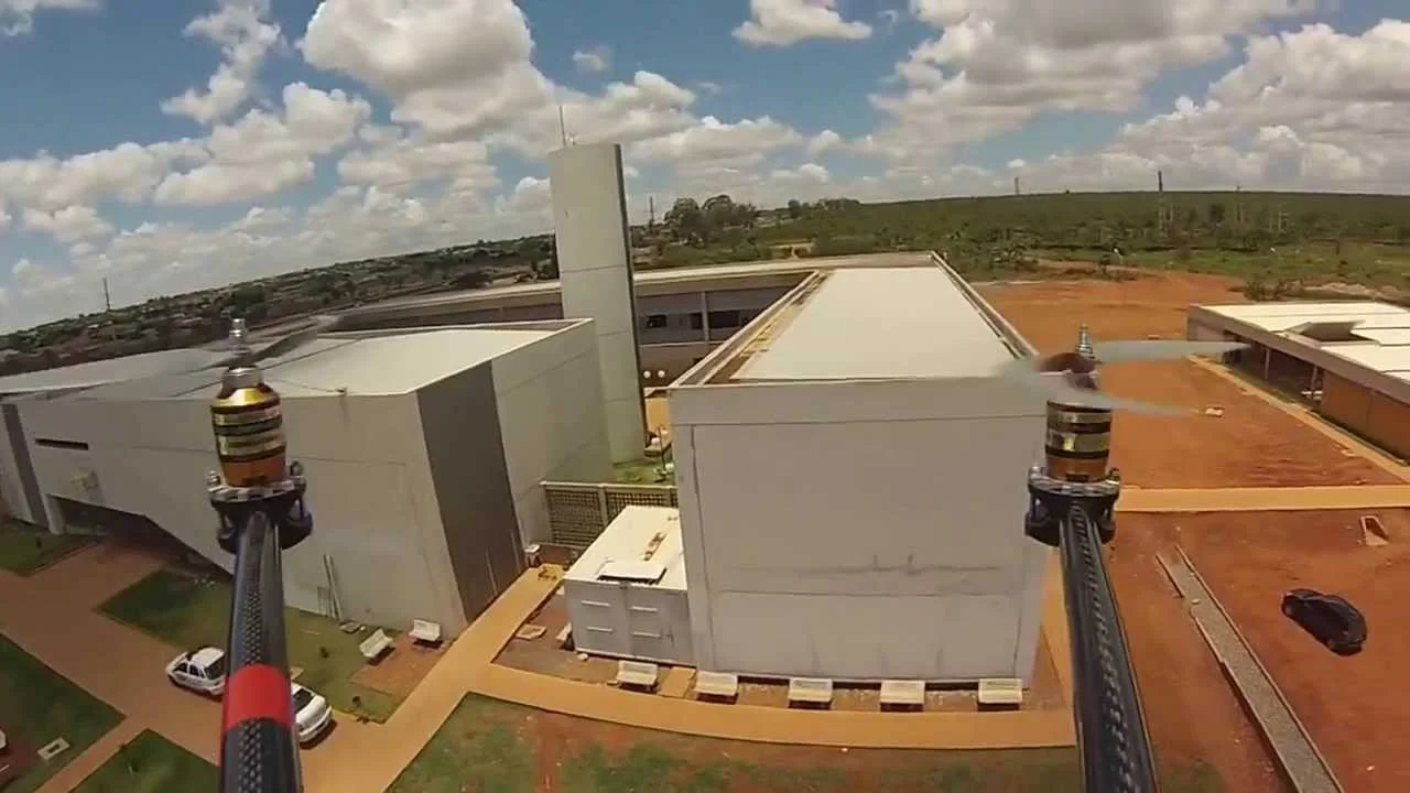 Imagem  feita por um drone na UNB.