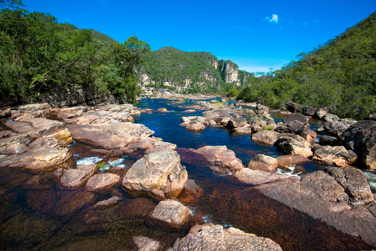 Chapada dos Veadeiros National Park map.  Brazil.
Map of: Brazil¤.