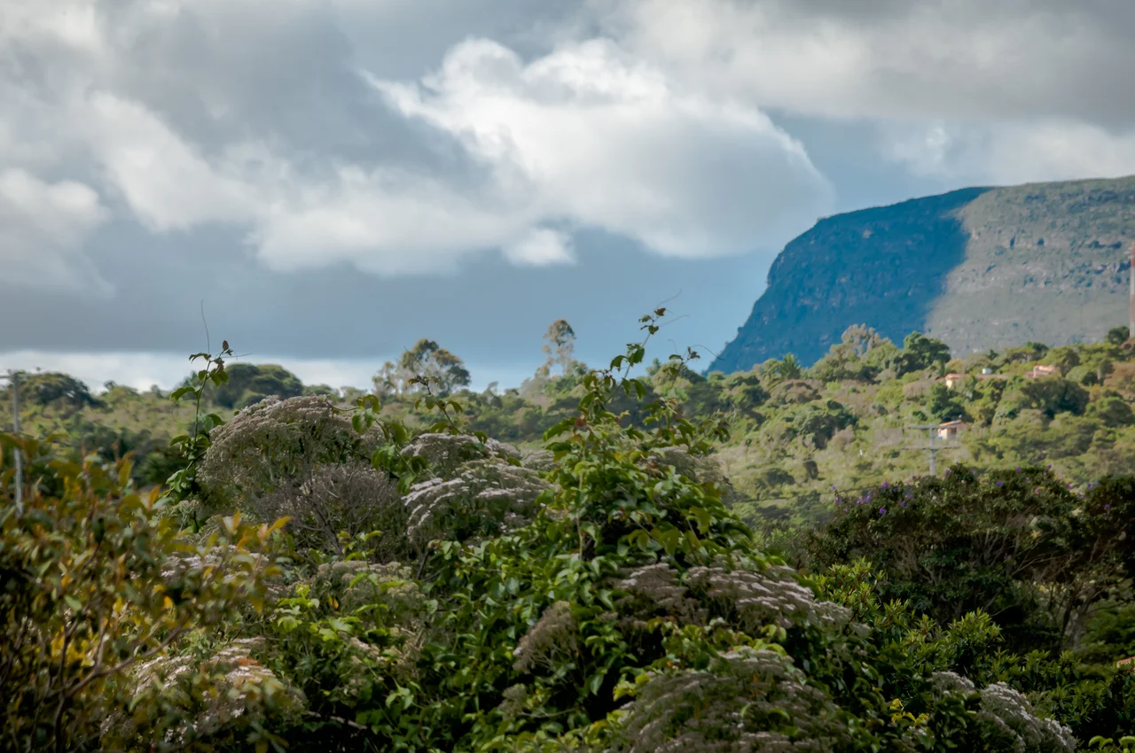 Sight of Capão Valley from Lothlorem, Palmeiras, Bahia, Brazil.