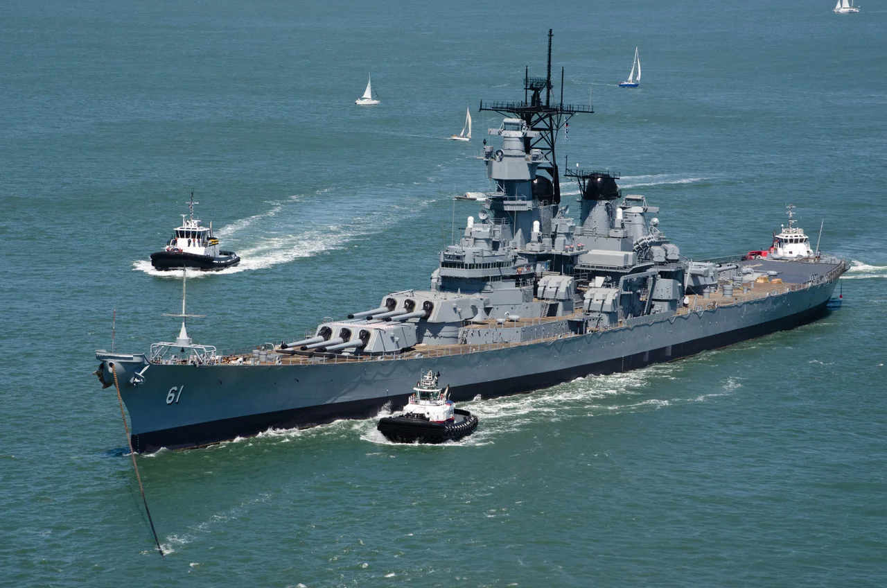 The Iowa had to change direction several times as it rounded Angel Island and entered the shipping lane to  pass under the bridge.