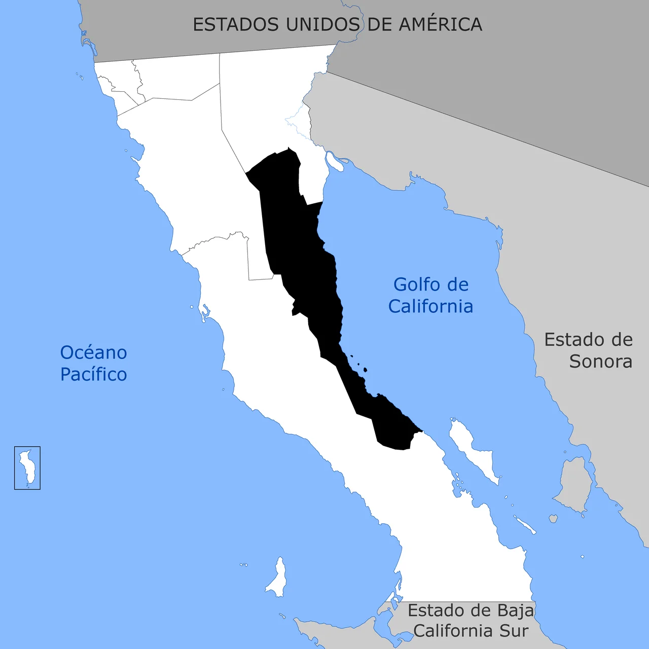 Picacho del Diablo (Devil's Peak) — in the Sierra San Pedro Mártir mountain range of Baja California State, Mexico.
Highest point in B.C. state, at 3,078 metres (10,098 ft) in elevation. The Sierra San Pedro Mártir are a range of the Template:Peninsular Ranges System.
Seen from the National Astronomical Observatory of Mexico.