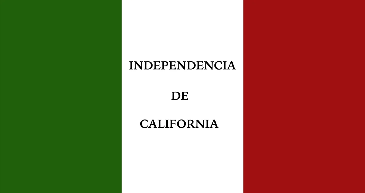 This flag was made by Juan Bautista Alvarado in 1837. It was carried into the Battle of San Buenaventura and later flown over the church after the affair.
The flag was described as: "...With such a plan in mind I had a Mexican flag brought to my room and on the white part of the banner in letter printed with a brush I wrote the words: Independence for California..."-Rosie & the Bear Flag, page 9.