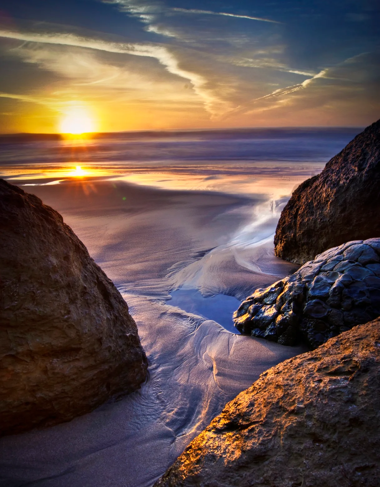 Pomponio State Beach, California, USA