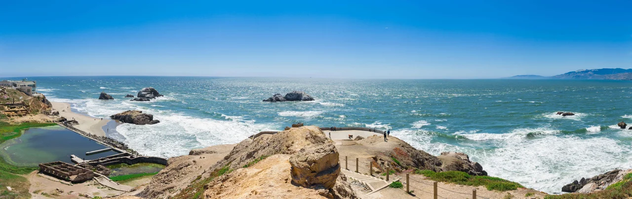 Panorama taken from an outcropping at Land's End