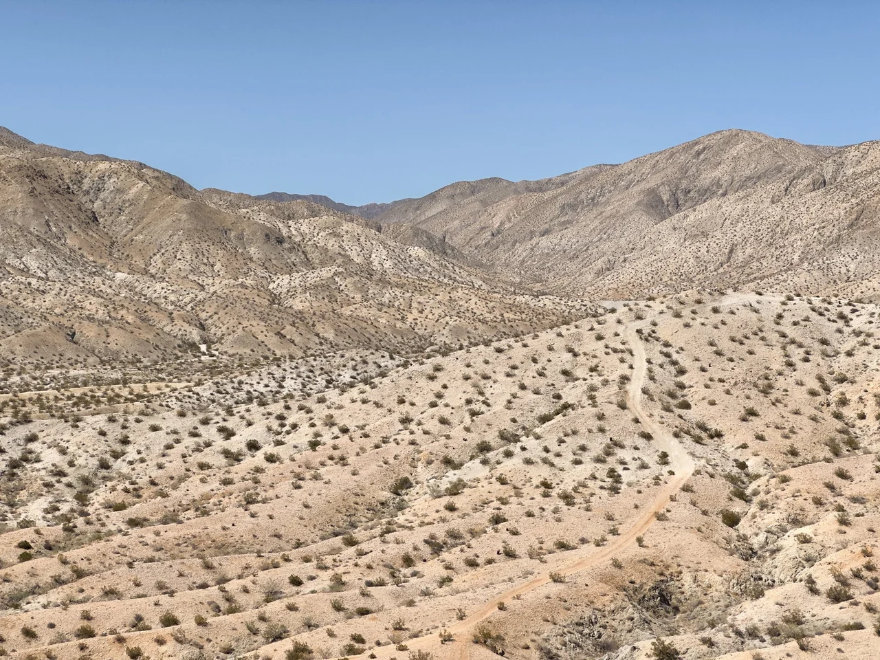Little San Bernardino Mountains viewed from Desert Edge, California. This image was captured in the Eastern Mojave Low Ranges and Arid Footslopes EPA Level IV Ecoregion (14b). In One Earth's ecoregion framework, this image captures the Mojave Desert Ecoregion.
