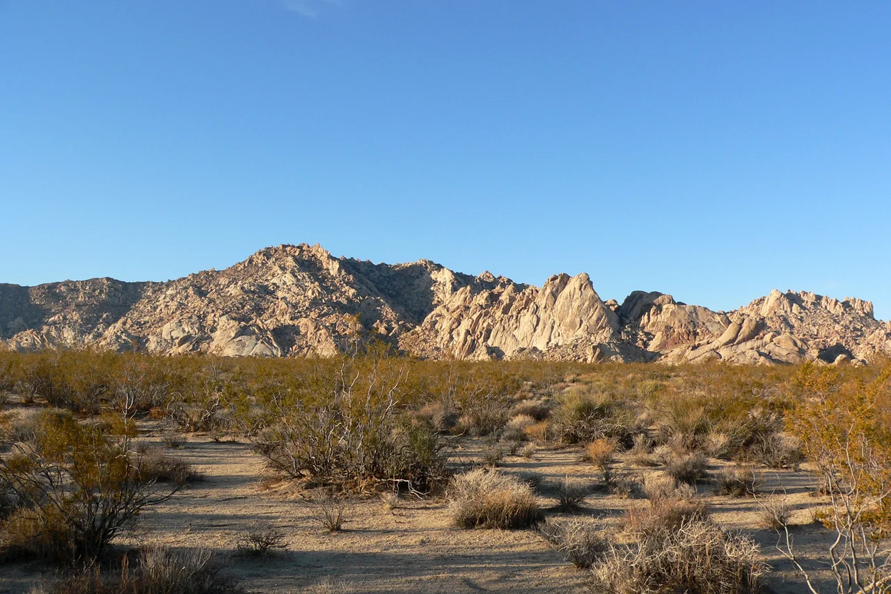 Granite Mountains from Kelbaker Road, Mojave National Preserve, southern California