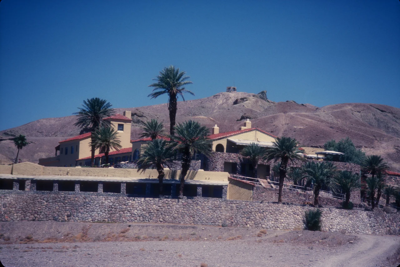 FURNACE CREEK INN - STARTED BACK IN THE 1880'S AS A FOOD SOURCE FOR THE MULE TEAMS HAULING OUT BORAX FROM HARMONY BORAX WORKS