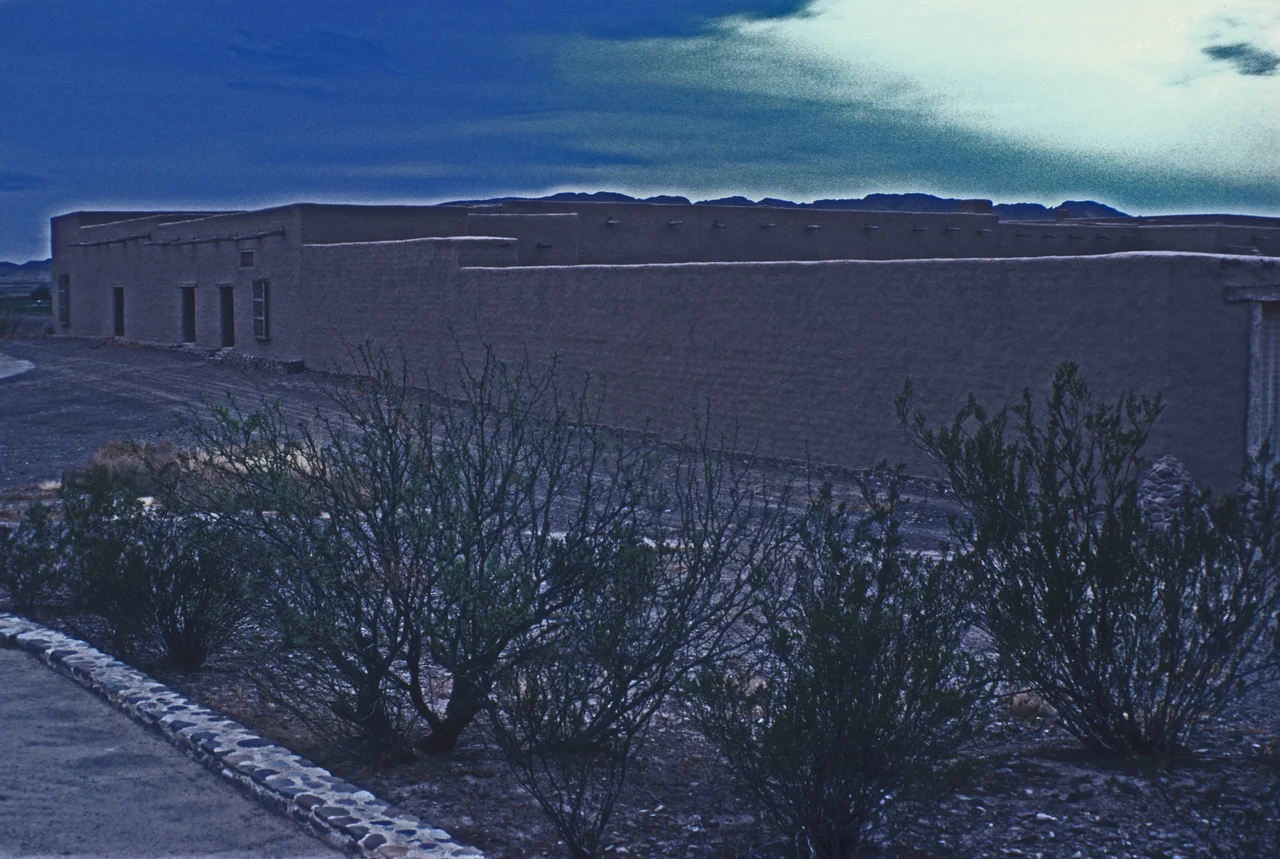 SETTLED  ORIGINALLY IN 1773 BY MEXICANS TO PROTECT FARMERS;  BEN LEATON ACQUIRED THE AREA IN 1848 AND THE SITE BECAME KNOWN AS FORT LEATON.  ONLY THE FORT REMAINS OF THE SETTLEMENT