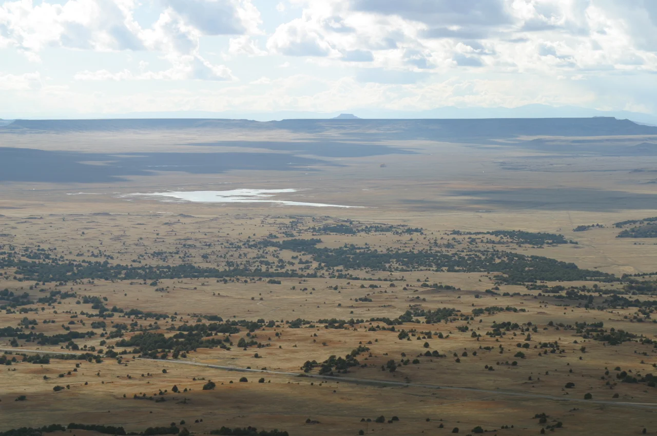 View from the summit  of Capulin Volcano, New Mexico