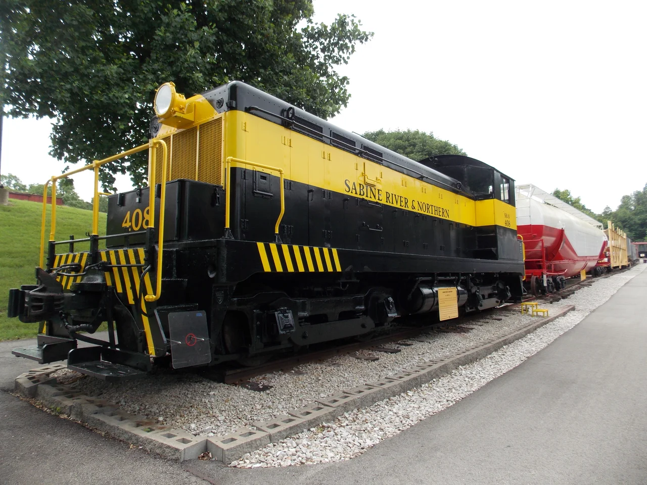 A rare EMD NC Switcher Engine. Sabine River &amp; Northern EMD NC #408. As seen on display in the National Museum of Transportation in Kirkwood, Missouri.