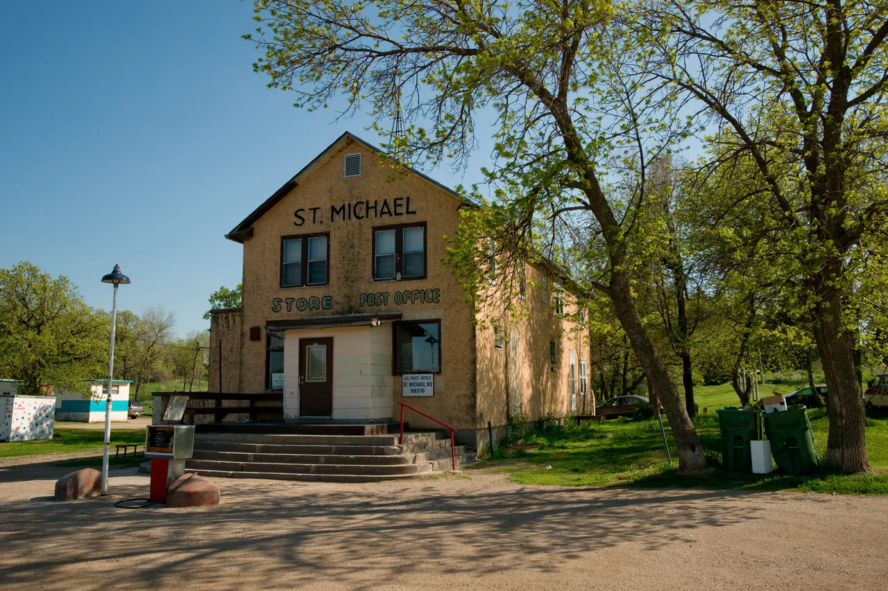 General Store and Post Office in Saint Michael North Dakota on the Spirit Lake Reservation.