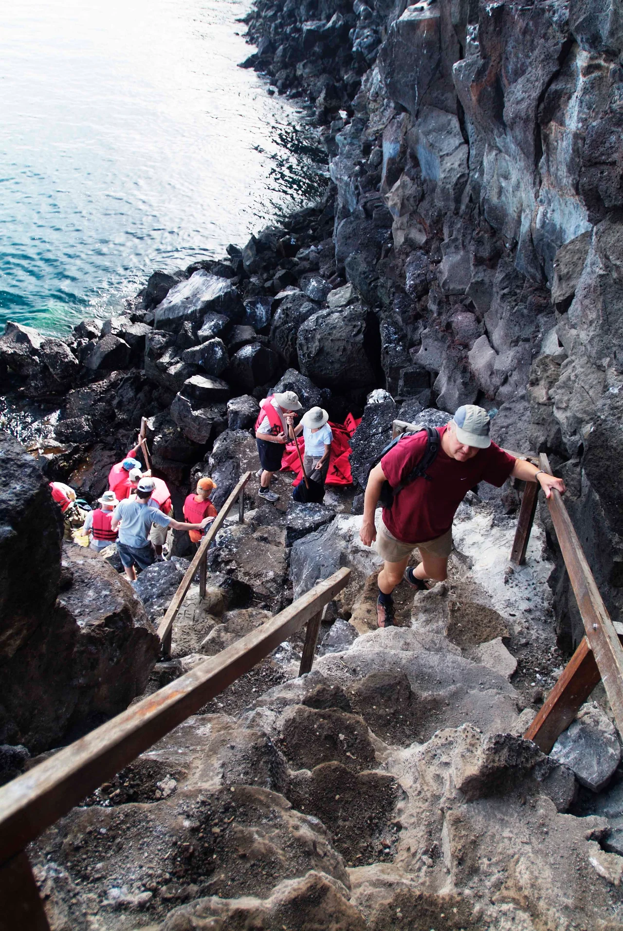 Hiking up Prince Philip's Steps, named for the prince's 1964 visit.
