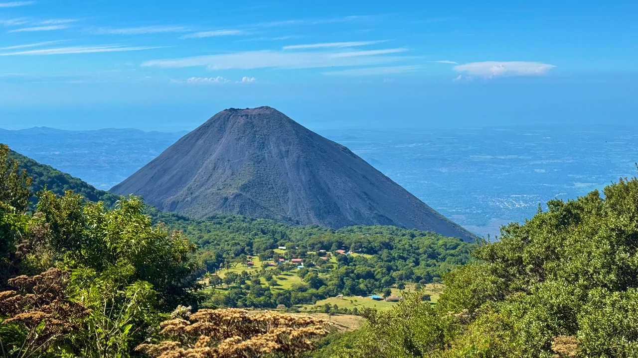 Izalco Volcano from Santa Ana Volcano