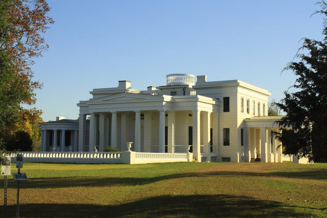 Gaineswood in Demopolis, Alabama.  Taken on October 29, 2011, after the exterior restoration to the original colors and scheme was completed.