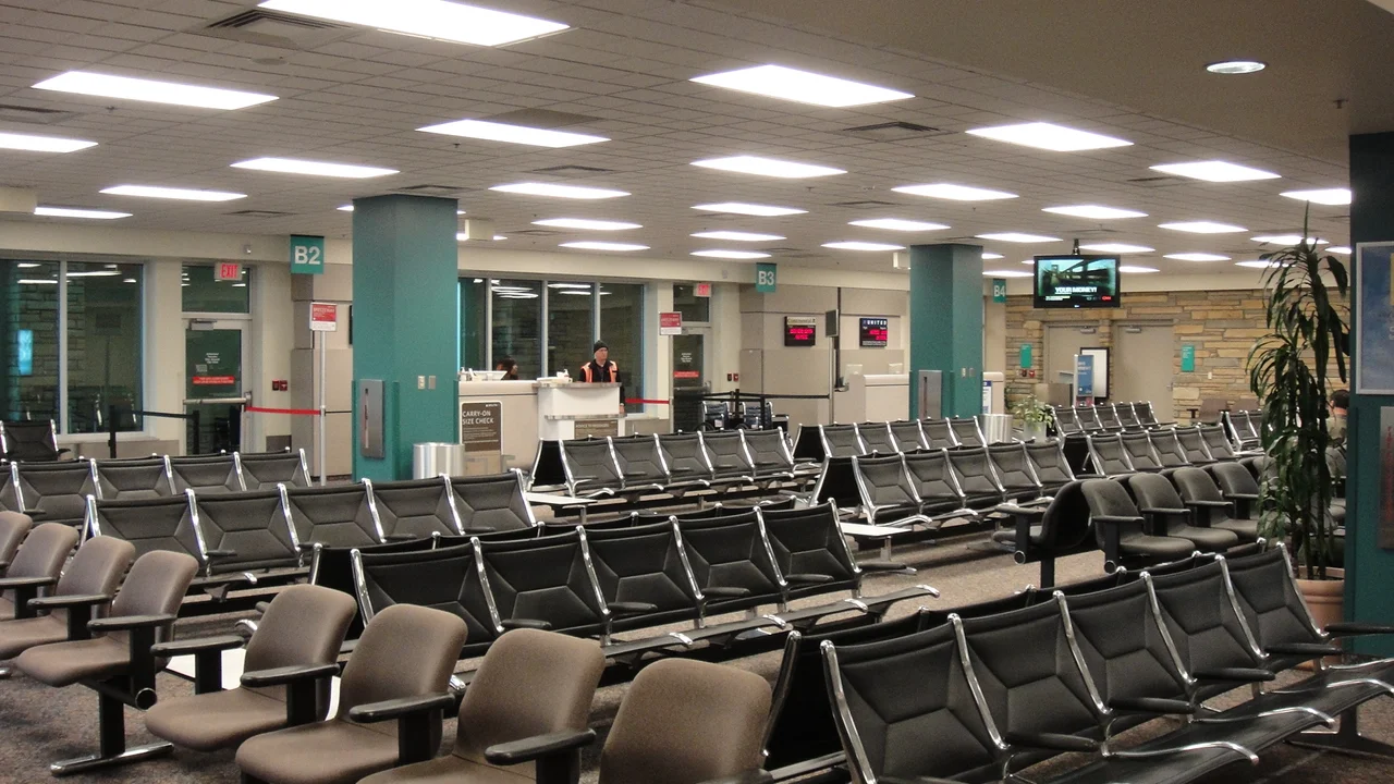 B gates waiting area at Asheville Regional Airport, Jan. 2010