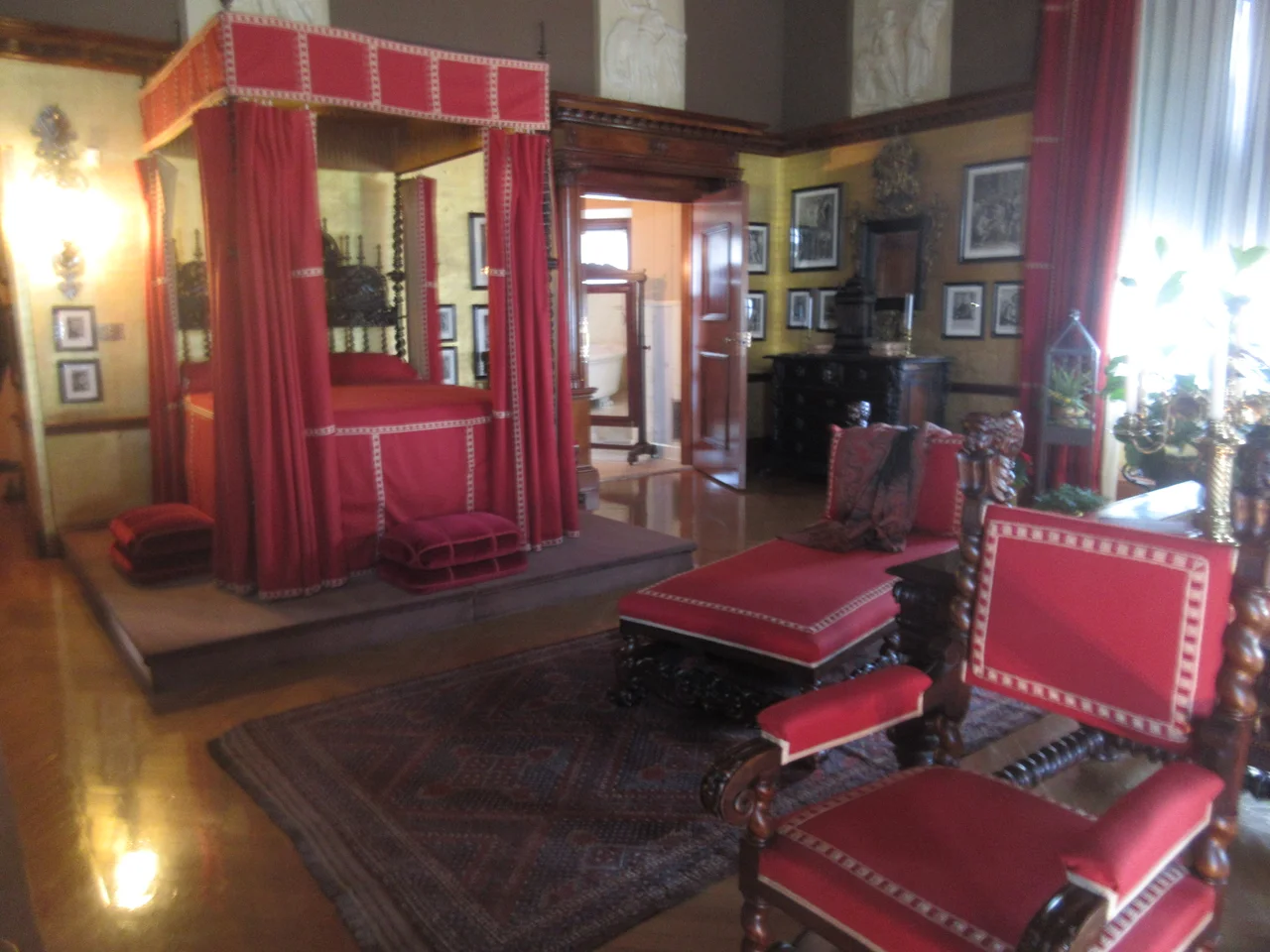 Master bedroom in the Biltmore Estate.