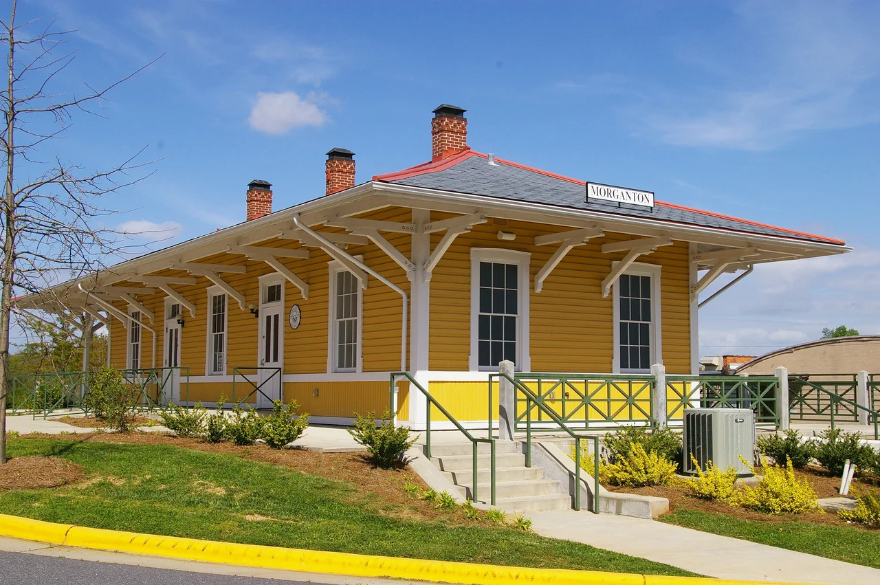 Train Depot, Morganton, North Carolina.