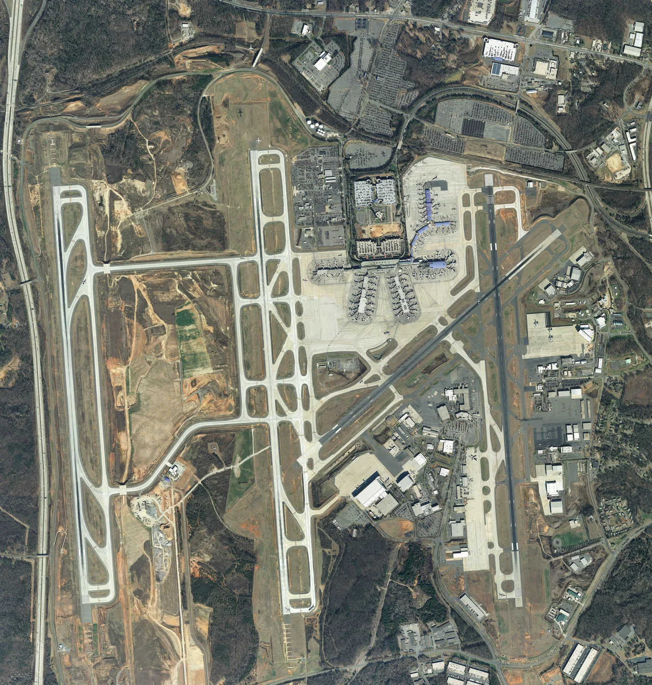 Aerial photo of Charlotte Douglas International Airport