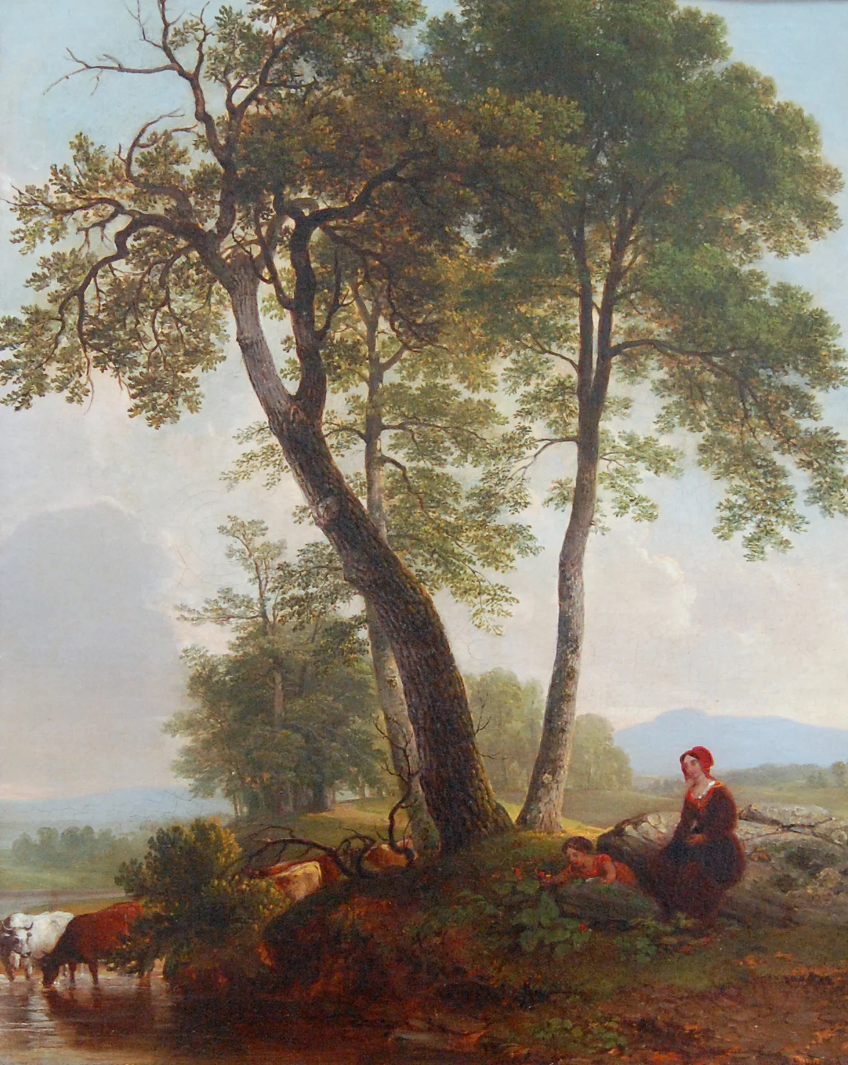 "Pastoral Scene" by Asher Brown Durand, from the collection of the w:Hickory Museum of Art