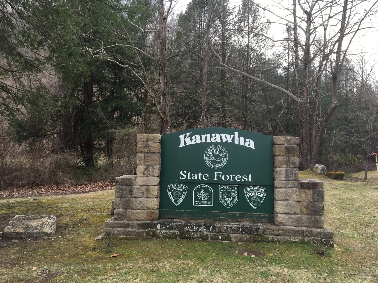Taken along WV State Route 23/Kanawha State Forest Drive in Kanawha State Forest on March 10, 2016.