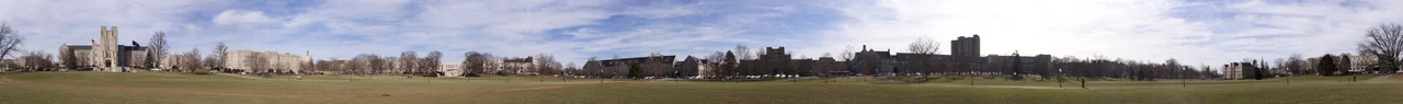 This image is a panoramic view of the buildings around the drillfield at Virginia Tech.
Jan. 20th, 2006.