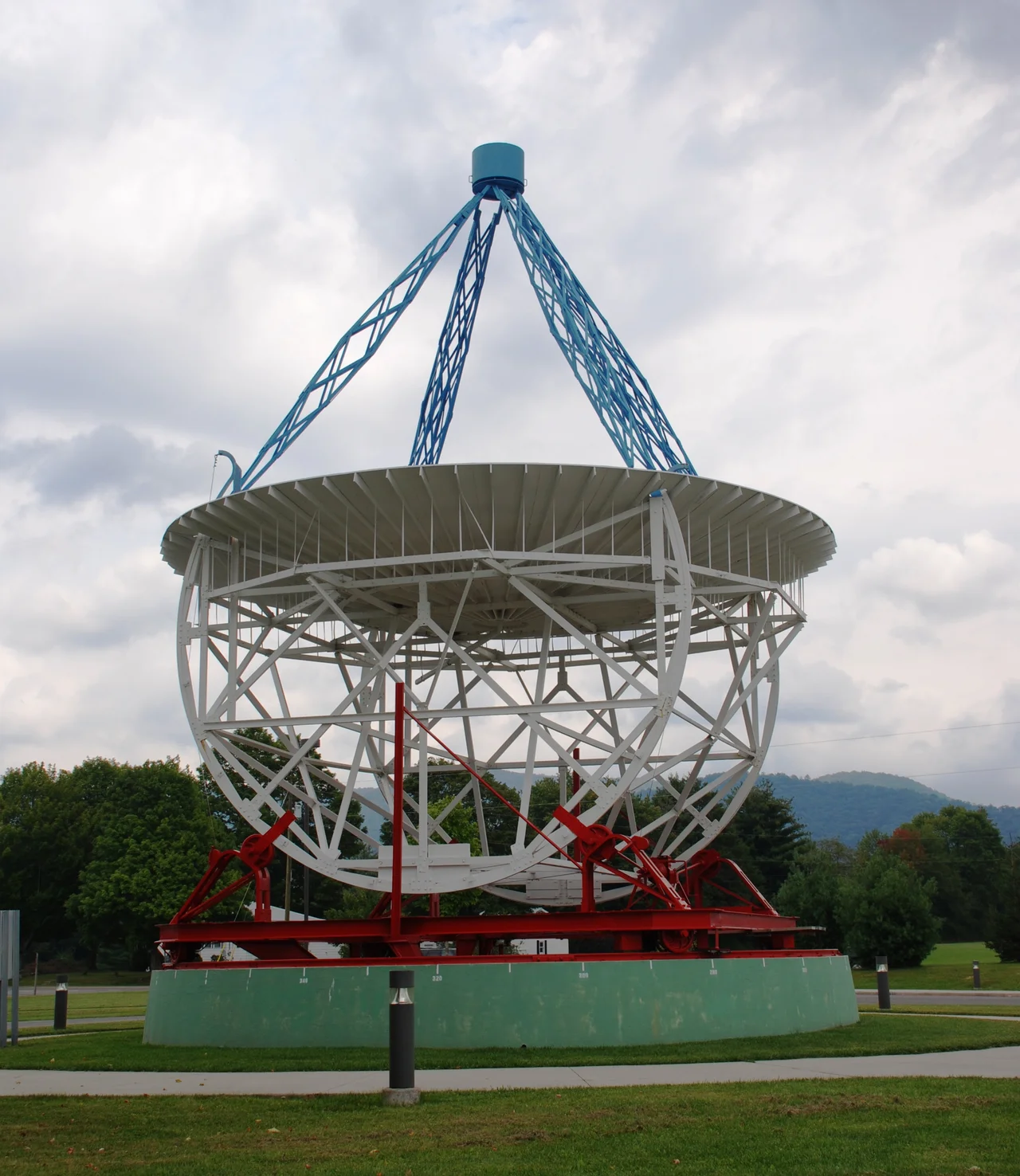 Replica of Grote Reber Radio Telescope at National Radio Astronomy Observatory in Green Bank, West Virginia.