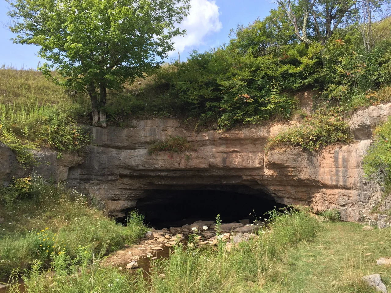 The "Tunnel of Gandy" (Now called Sinks of Gandy Creek, West Virginia)