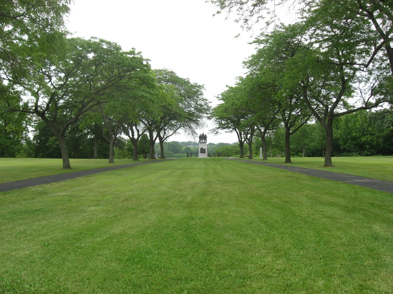 Overview of the Fallen Timbers Battlefield, where the Battle of Fallen Timbers was fought in 1794.  Located off U.S. Route 24 in Monclova Township, Lucas County, Ohio, United States, it has been designated a National Historic Landmark.