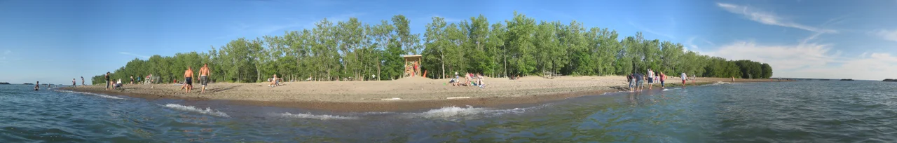 Beach 6 from Lake Erie in Presque Isle State Park in Erie County, Pennsylvania, United States