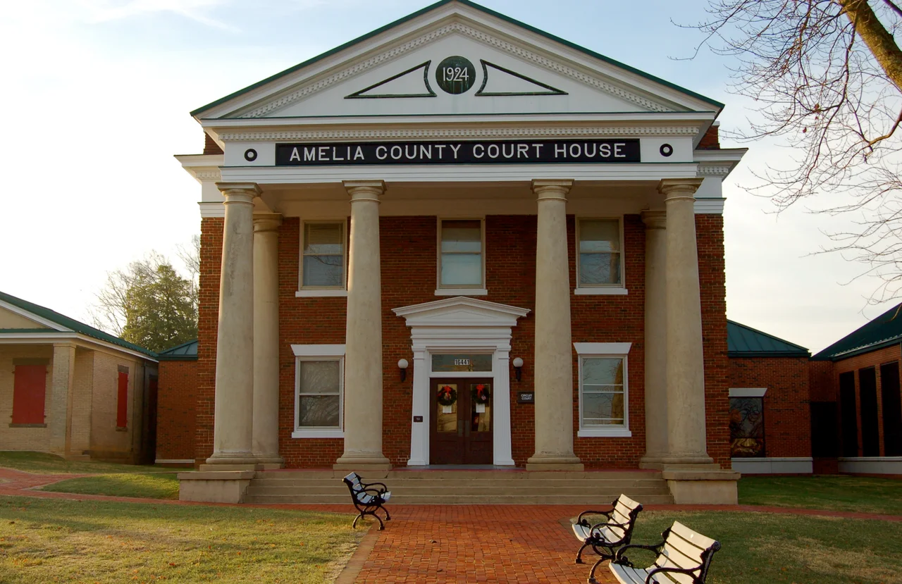 Amelia County Courthouse in Amelia Courthouse, Virginia, USA
