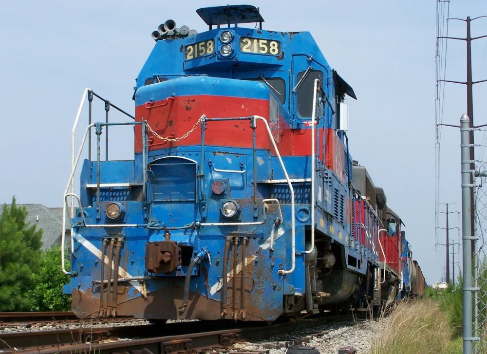 Chesapeake and Albemarle Railroad, 2158 GP7u, Chesapeake, VA.