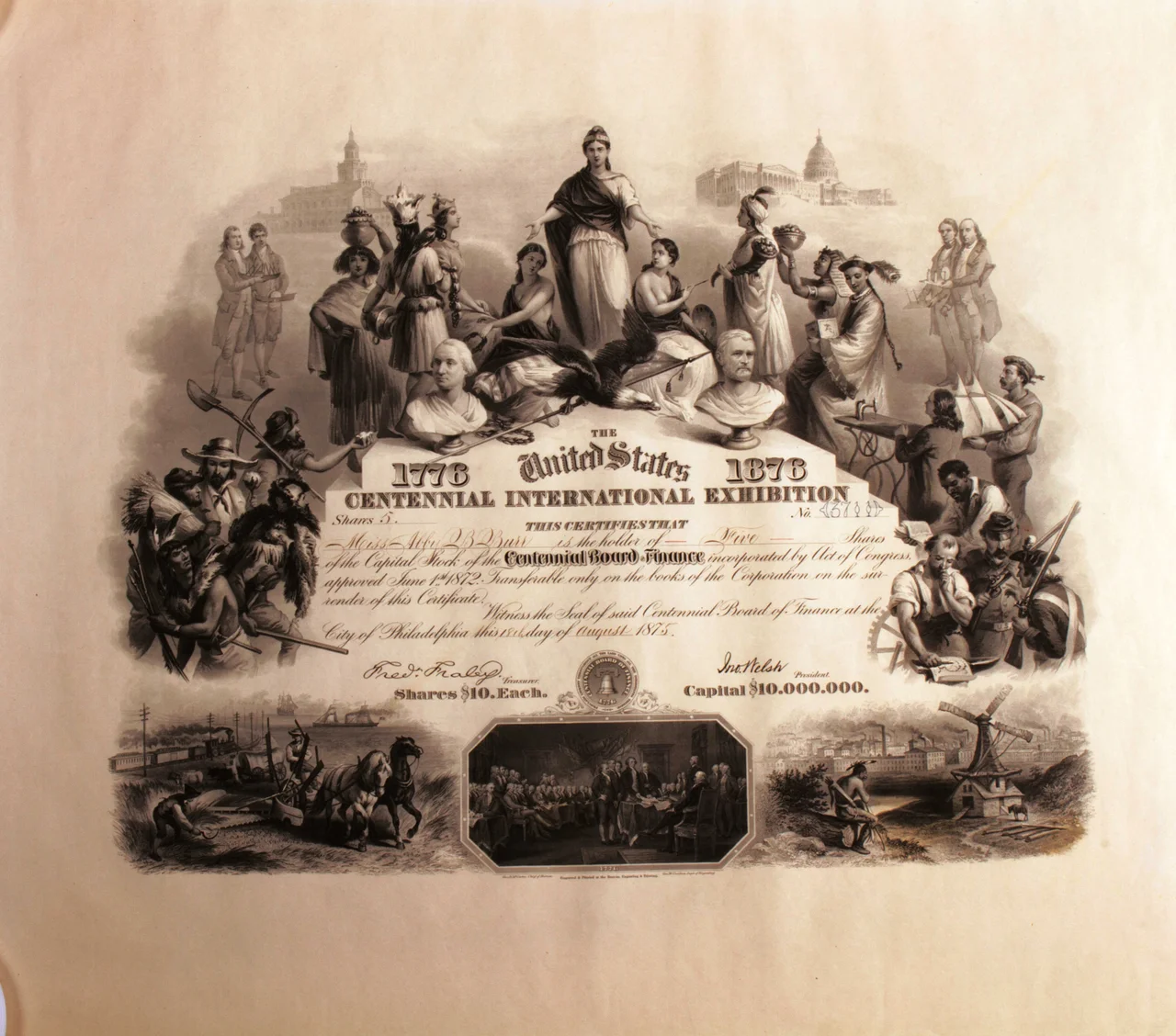 Opening day ceremonies at the Centennial Exhibition at Philadelphia, PA  May 10, 1876.