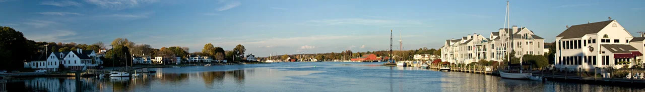 The Mystic River at Mystic, Connecticut