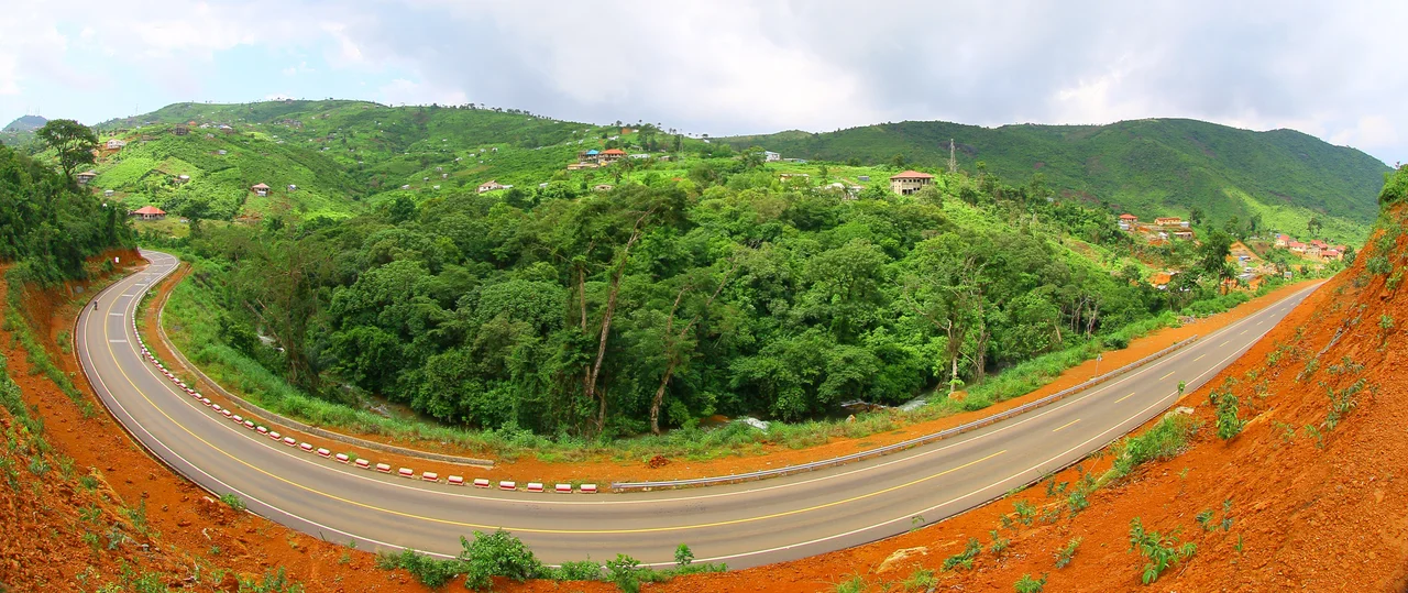 new road in Regent, Sierra Leone