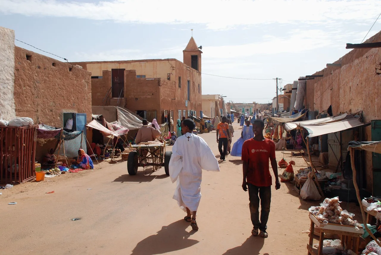 Tidjikja, Mauritania, old town, market