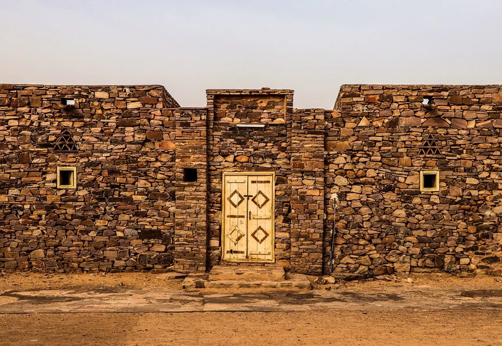 New town of Ouadane: Building set up in traditional style