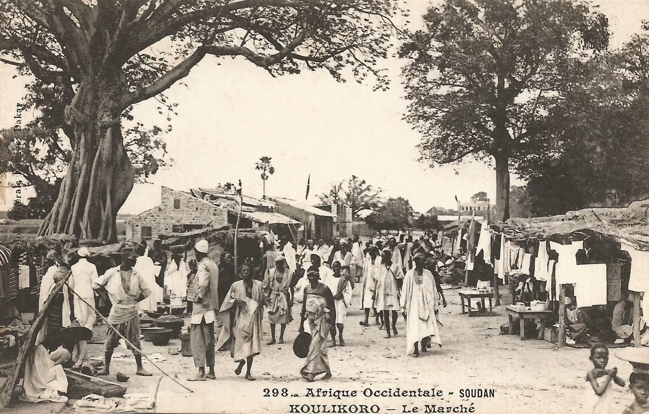 *François-Edmond Fortier, Koulikoro. Le Marché.
Afrique Occidentale - Soudan.
