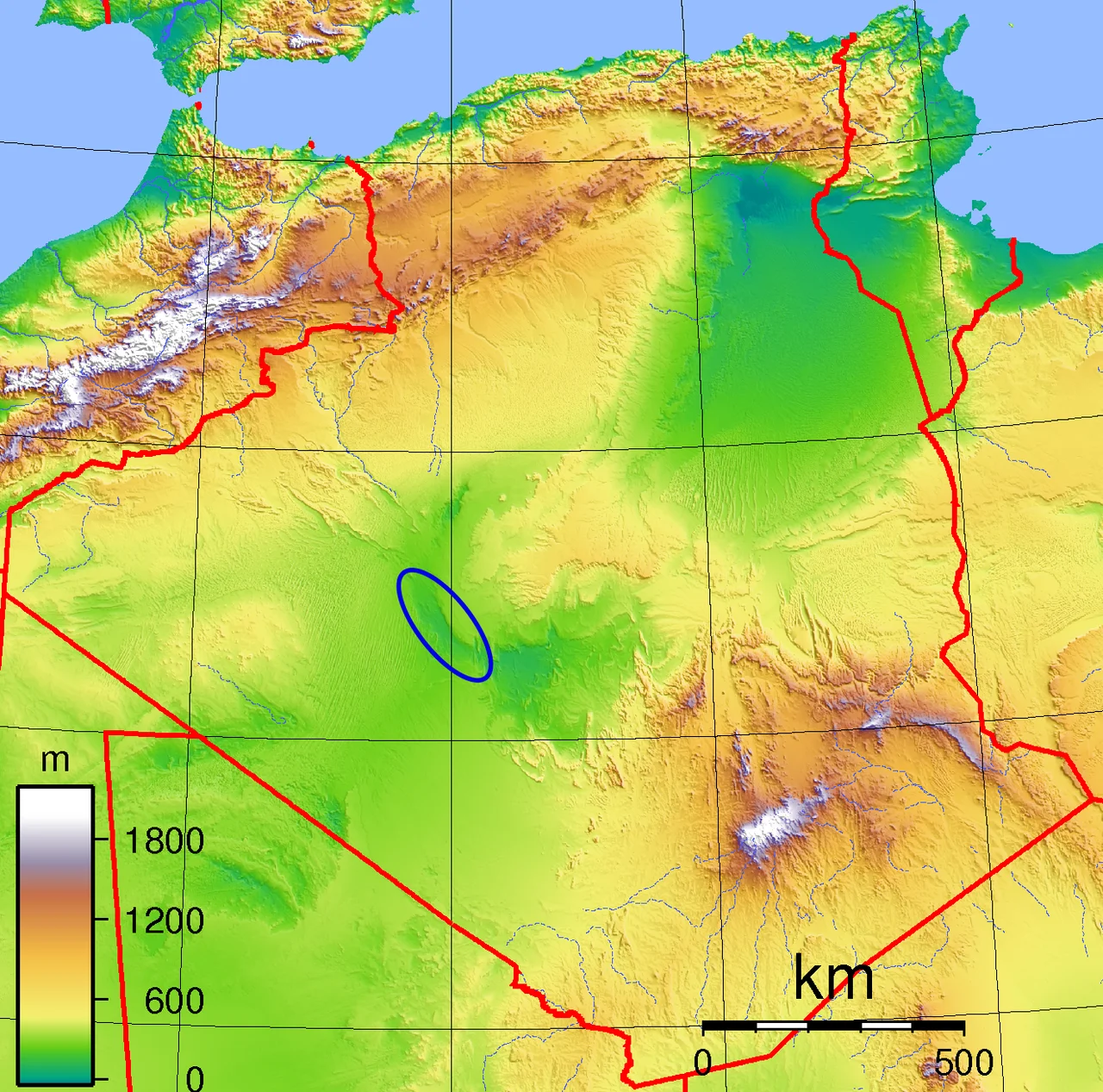 Région du Touat, Algérie
Localisation de la région du Touat en Algérie