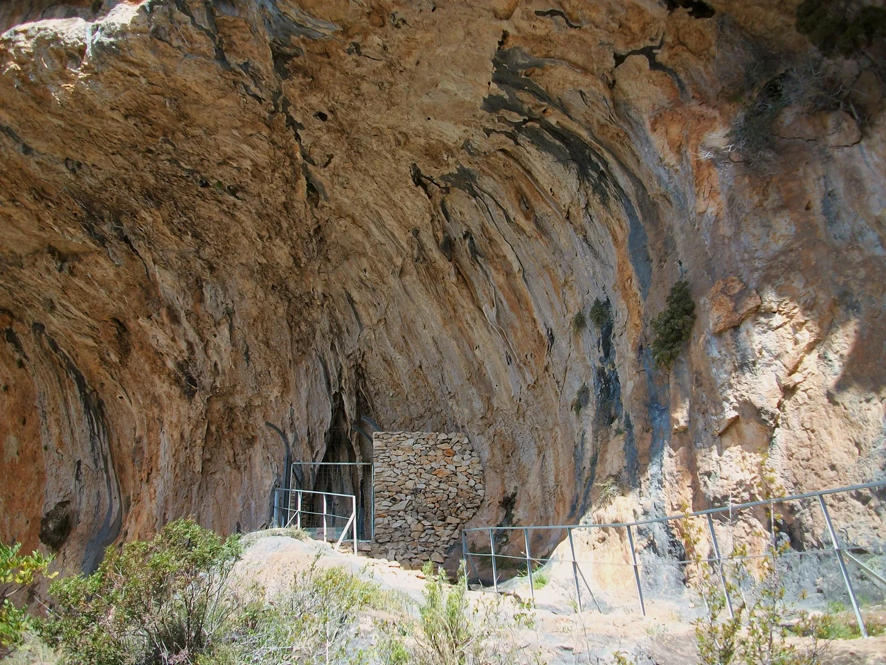 Rock shelter with Levantine art, Pla de Petracos, Castell de Castells, Alicante Province, Spain.