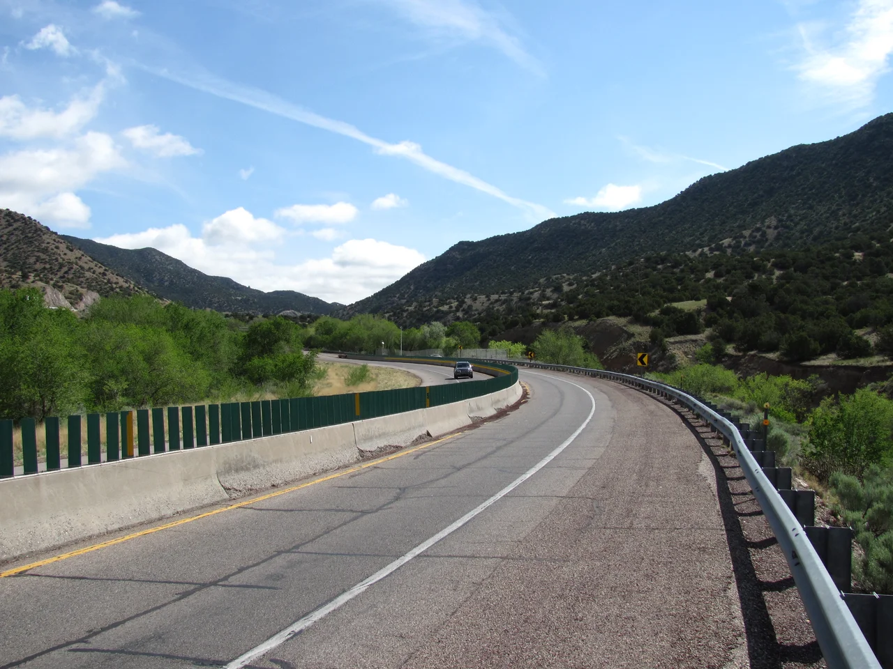 Deadman's Curve on Old Route 66, Tijeras Canyon New Mexico