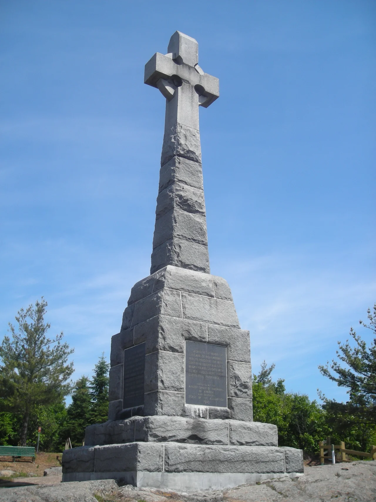 A memorial to all peoples who died at Grosse-île.
