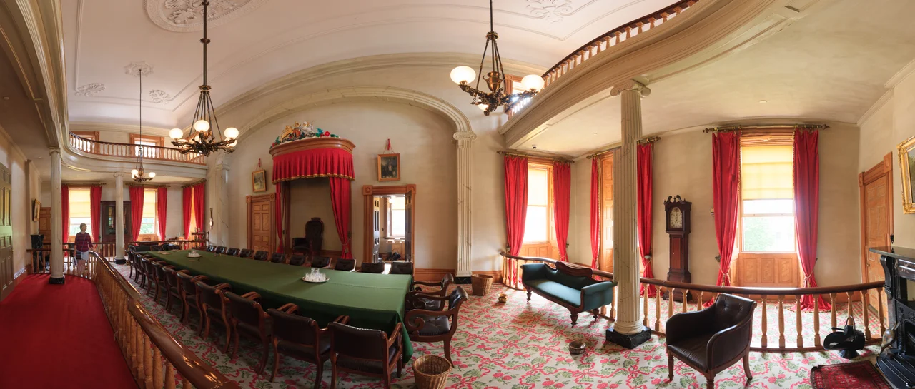 Confederation Chamber within  Province House in Charlottetown, Prince Edward Island, Canada