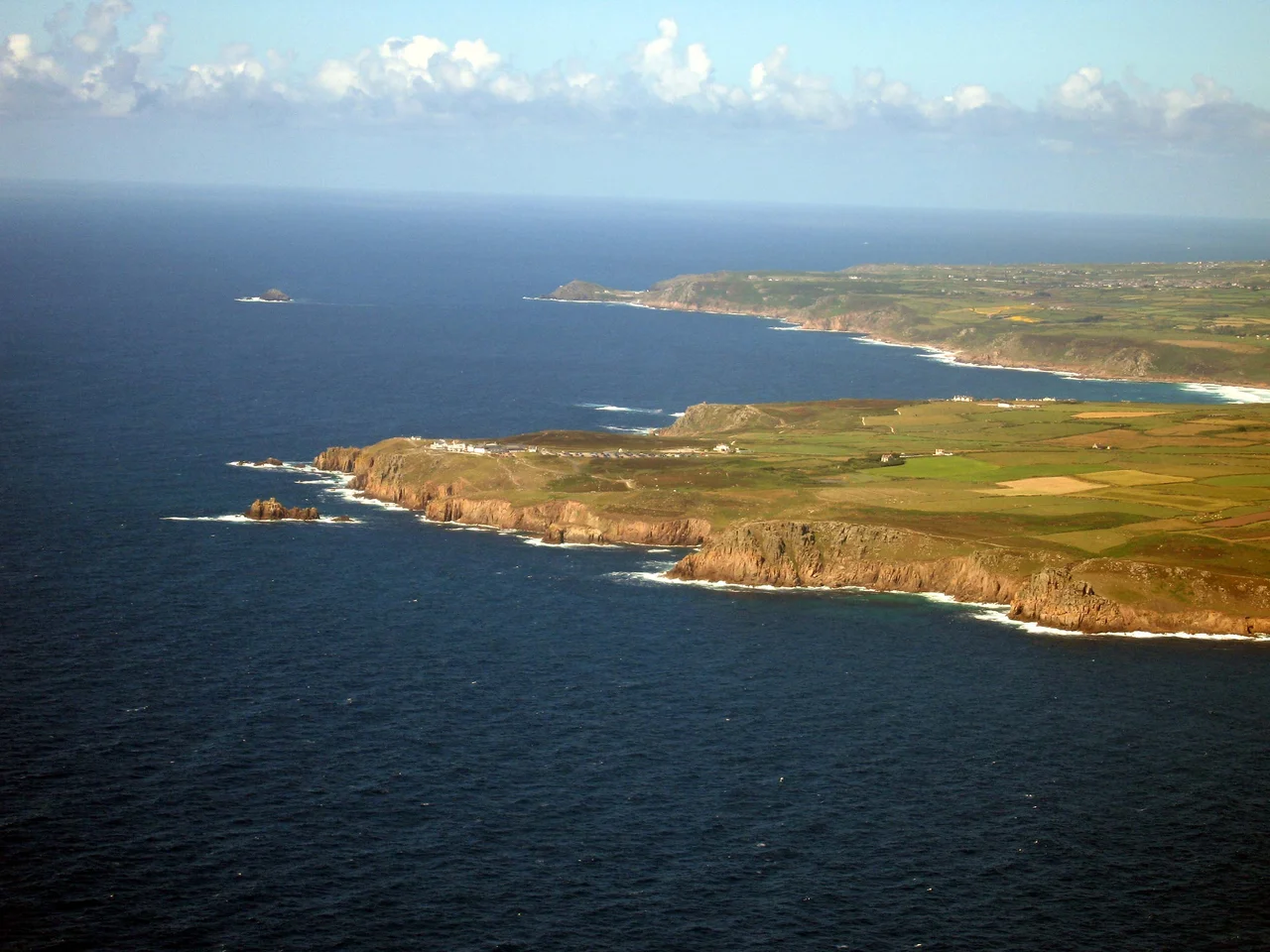 Edited Image:Lands End, Cape Cornwall, Brisons - aerial photo.jpg from Wikipedia commons and reuploaded - changed levels to take into account glass window of helicopter and made clearer.  Mammal4 14:16, 1 August 2006 (UTC).