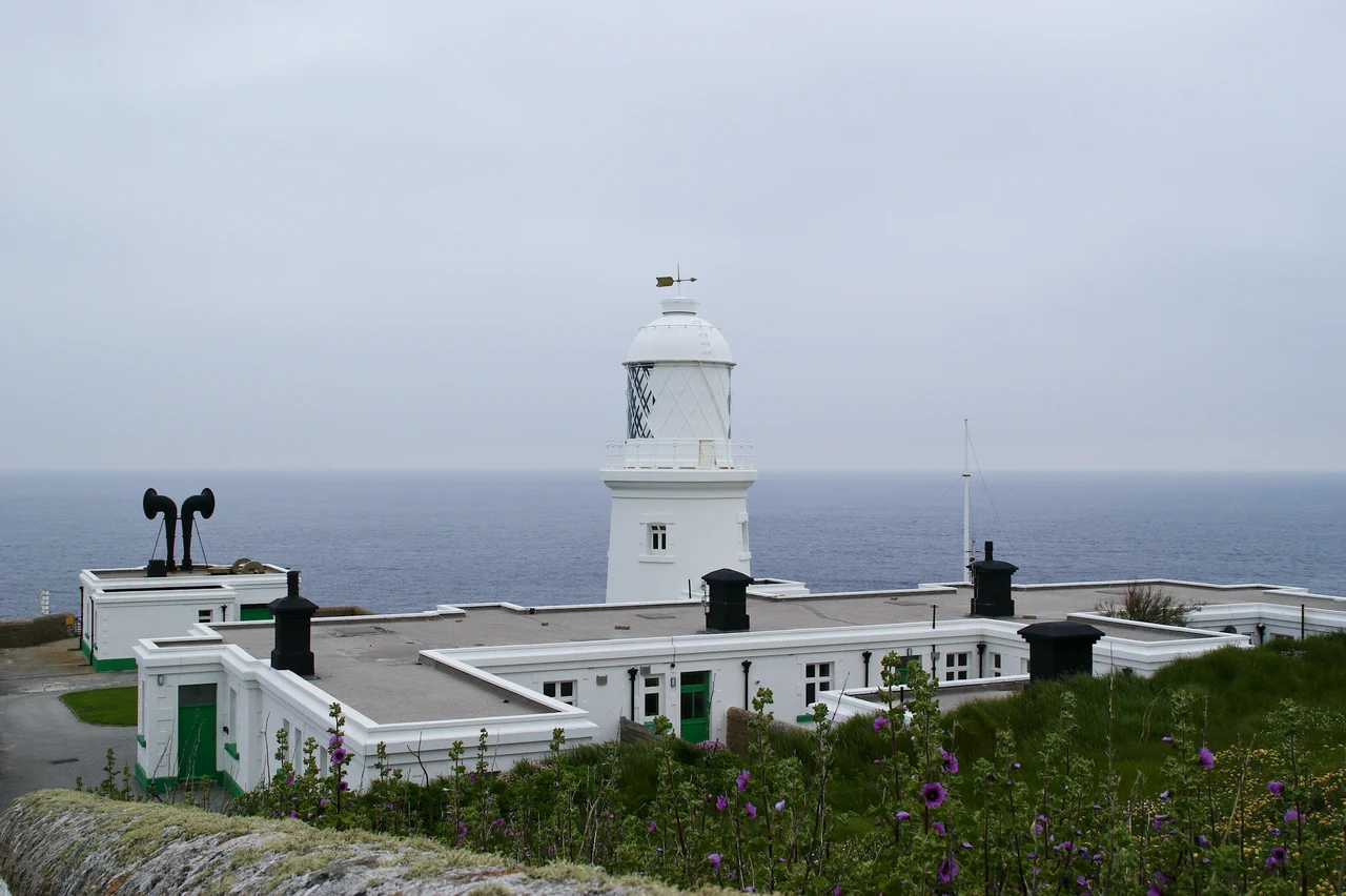 Pendeen lighthouse in Cornwall, UK.