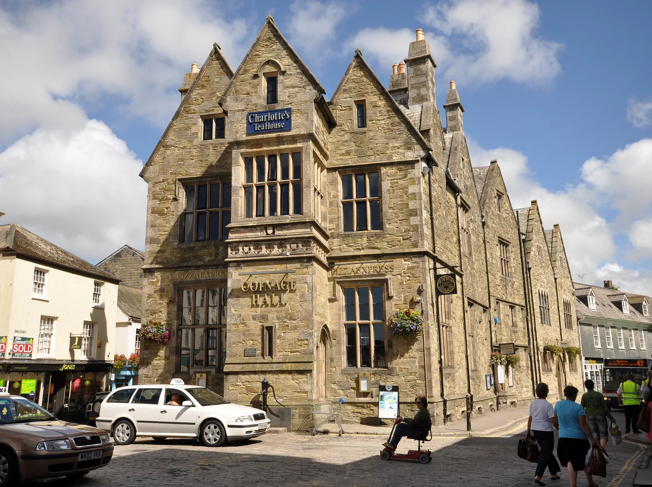 1 Prince's Street, Truro, Cornwall. This 19th-century house was built on the site of the Coinage Hall.